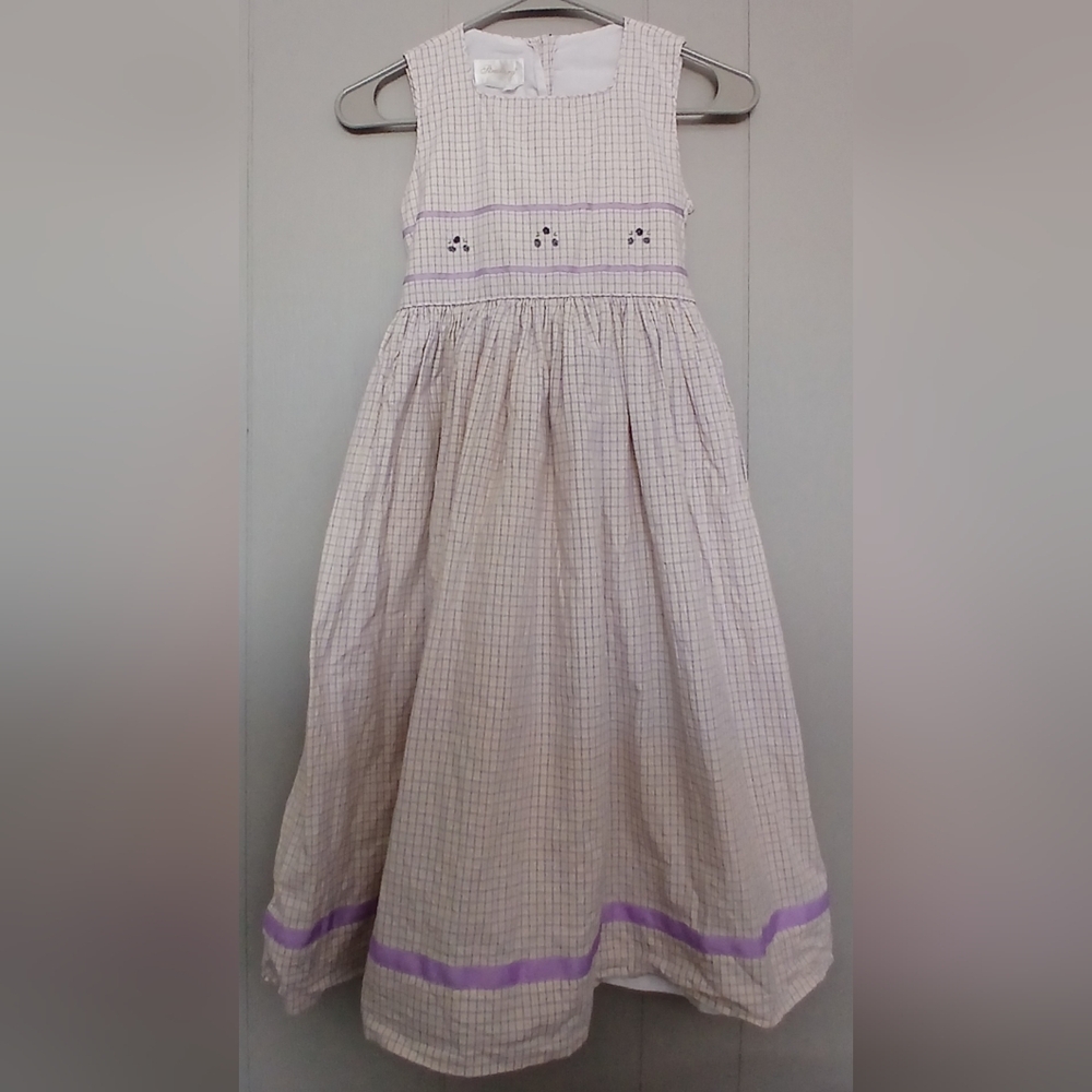 Strasburg Girls 10-12 Floral Smocked Dress